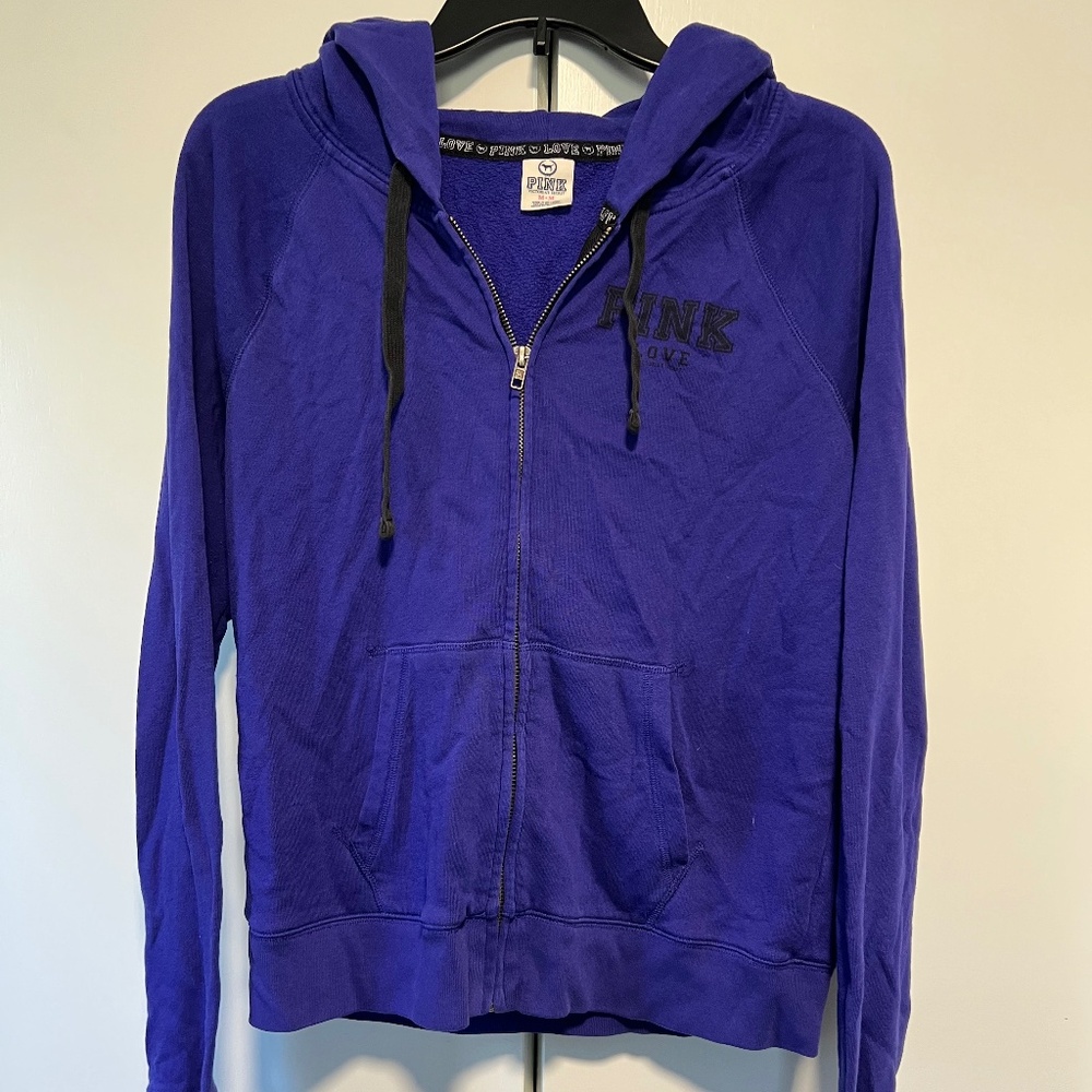 Vintage LOVE PINK Victoria’s Secret Zip-Up Sweatshirt